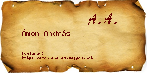 Ámon András névjegykártya